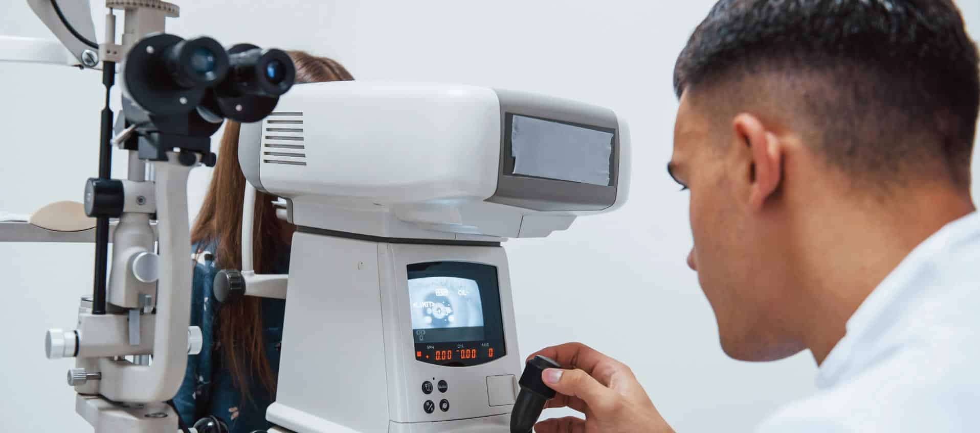 Advanced eye diagnostic equipment at Priority ER Odessa Texas emergency room