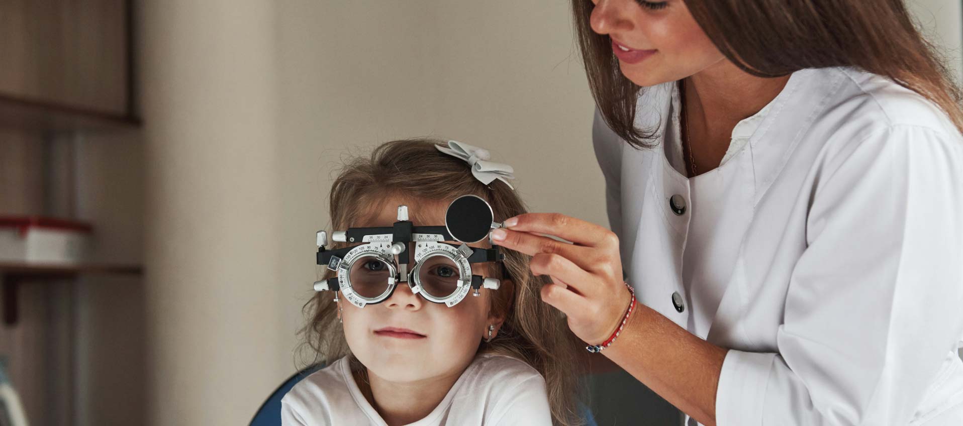 Advanced eye diagnostic equipment used by urgent care eye doctor at Priority ER Odessa Texas