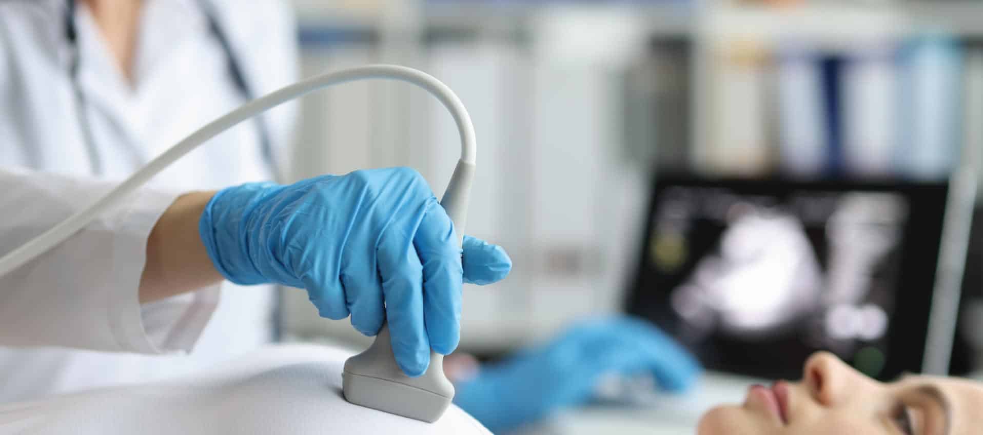 Emergency physician performing ultrasound at Priority ER in Odessa Texas serving the Permian Basin