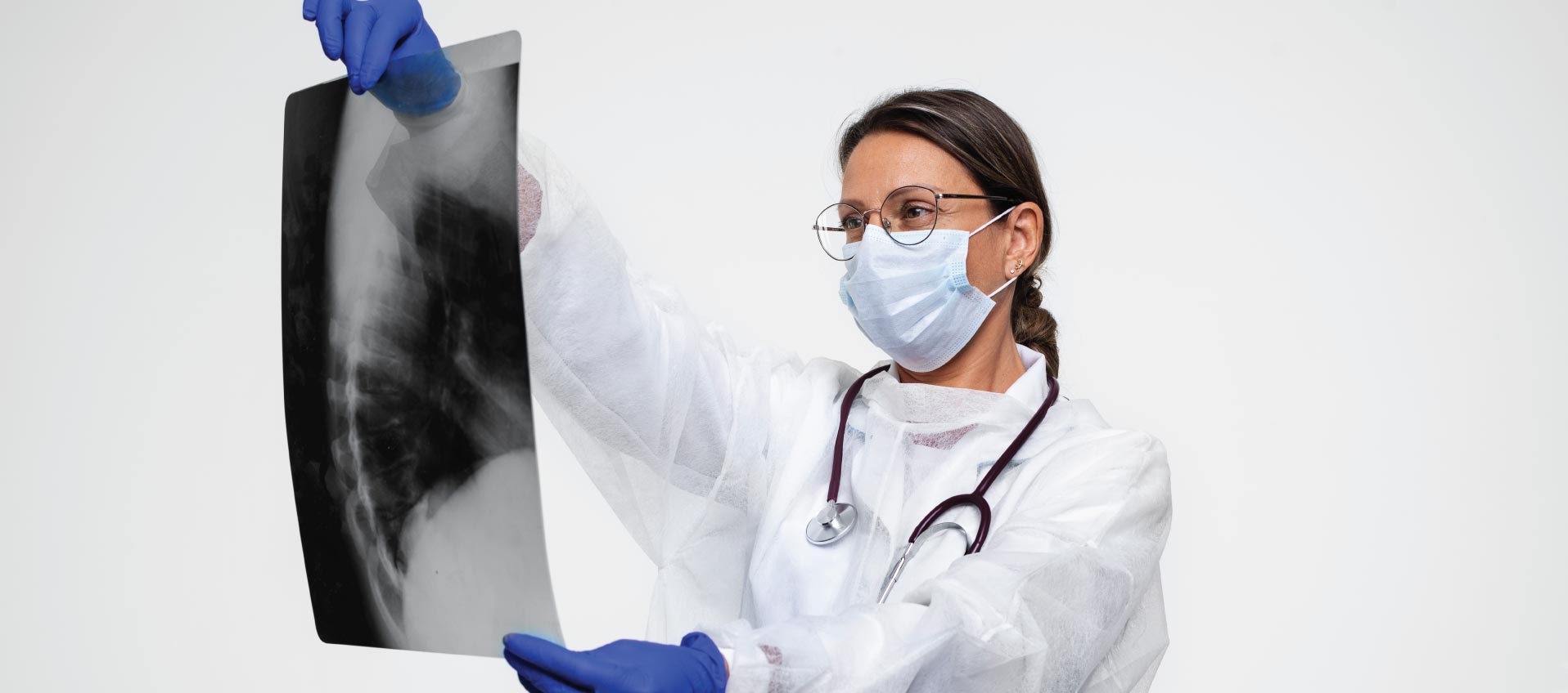 Emergency physician treating pneumonia patient at Priority ER in Odessa Texas serving the Permian Basin