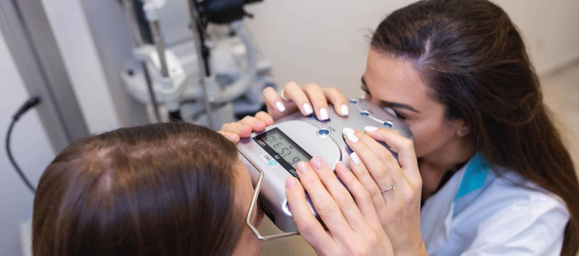 Urgent care eye equipment at Priority ER Odessa Texas emergency room
