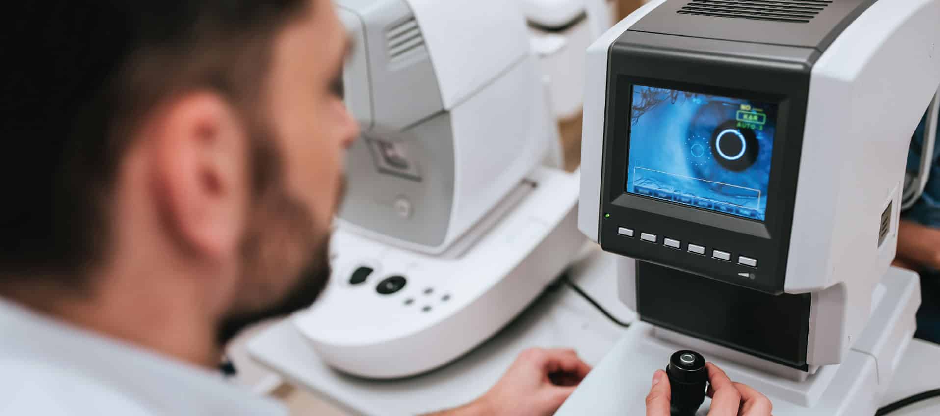 Eye urgent care diagnostic equipment slit lamp examination Odessa Texas