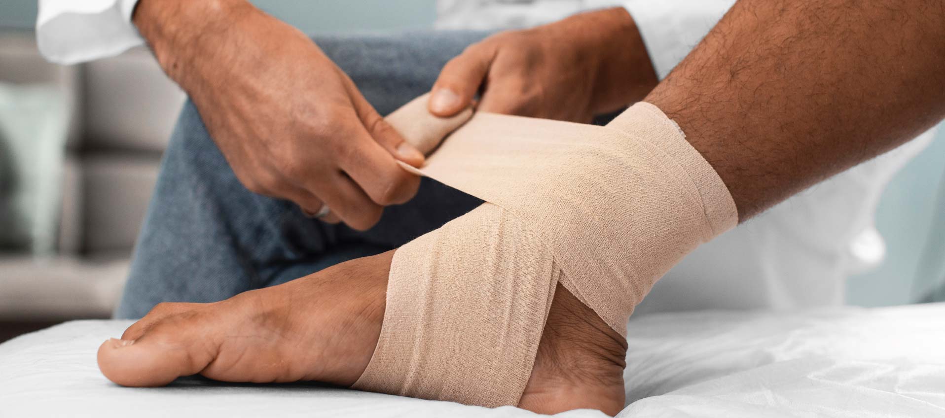 Orthopedic Examination Room for Ankle Injuries at Priority ER Odessa Texas ER or urgent care for sprained ankle examination room orthopedic assessment Odessa Texas