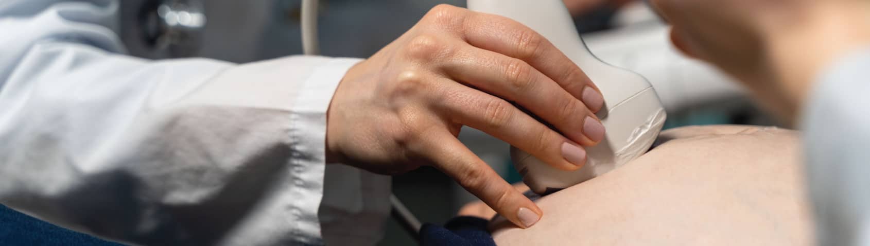 Point-of-Care Ultrasound at Priority ER Odessa Texas Emergency physician performing ultrasound examination Odessa Texas