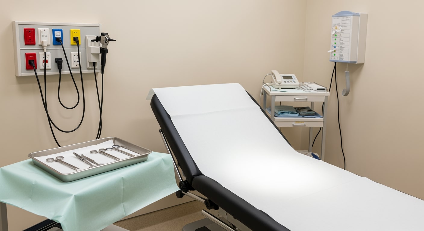 Priority ER 24/7 emergency room entrance illuminated at night in Odessa Texas