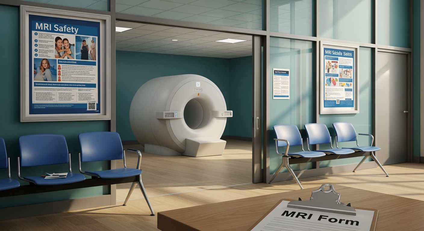 Certified MRI technologist performing emergency brain scan at Priority ER