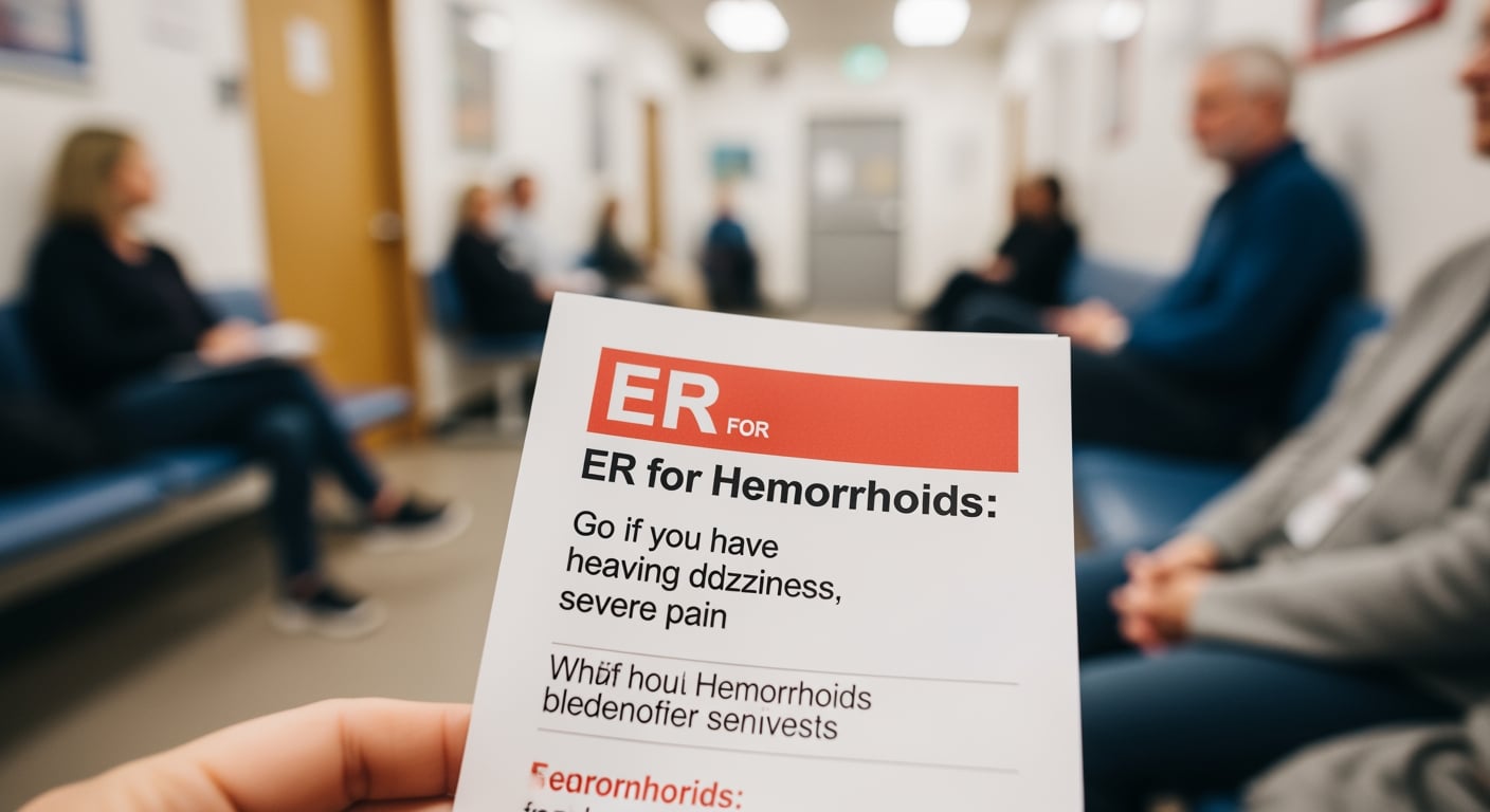 Priority ER facility lit up at night showing 24/7 availability