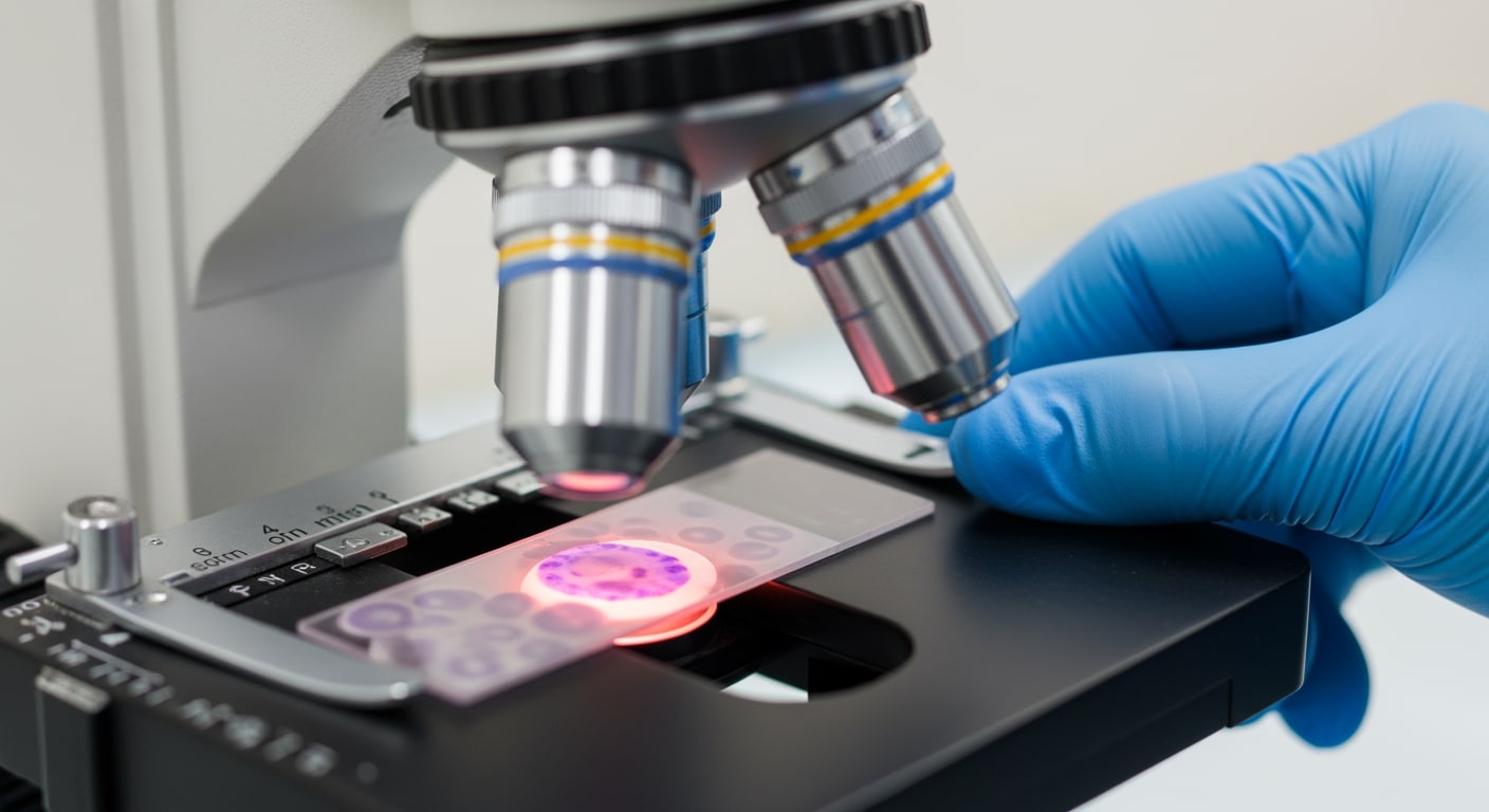 COLA-certified laboratory equipment at Priority ER Odessa performing blood work