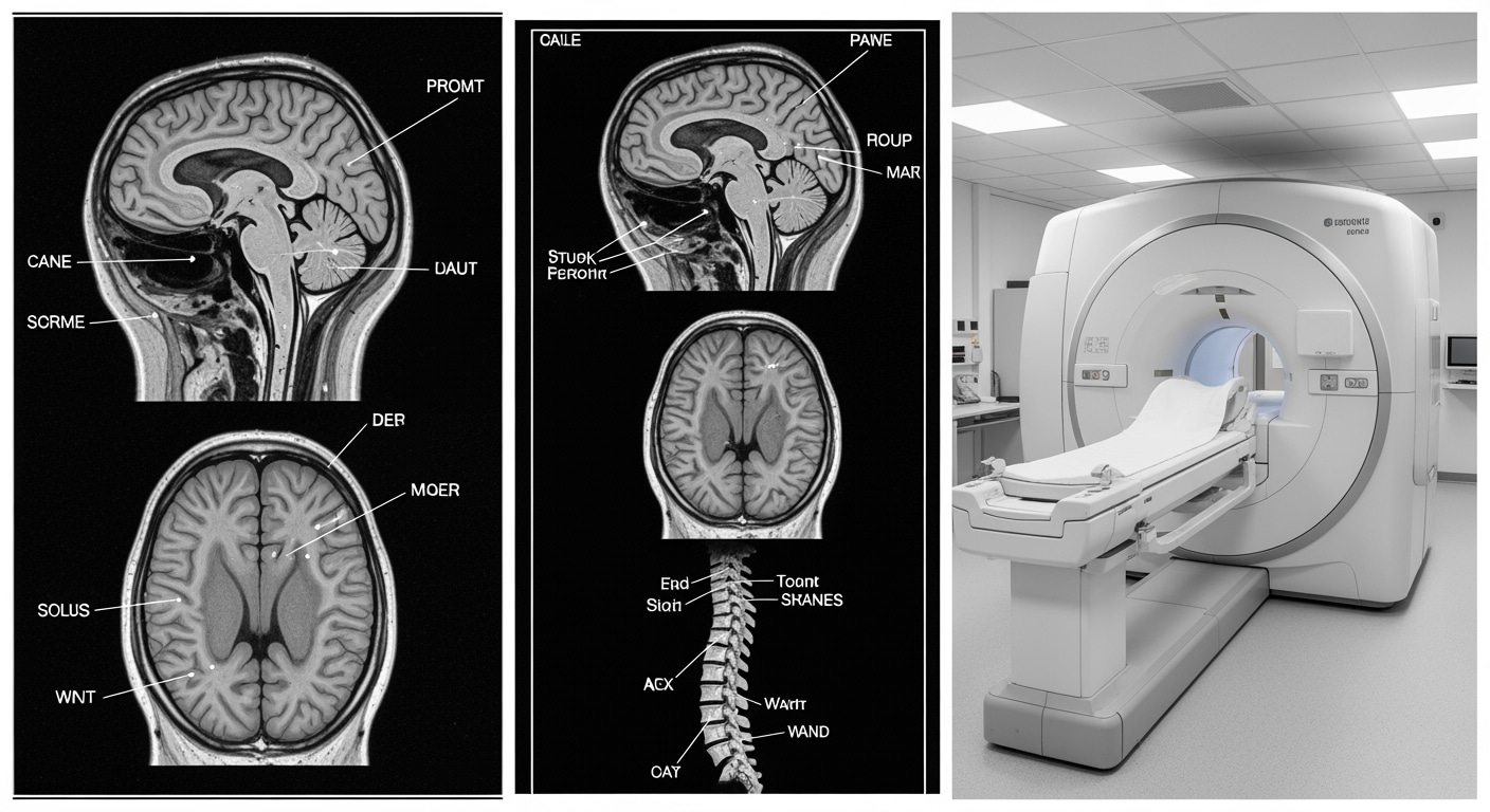 Emergency brain MRI scan showing stroke detection at Priority ER