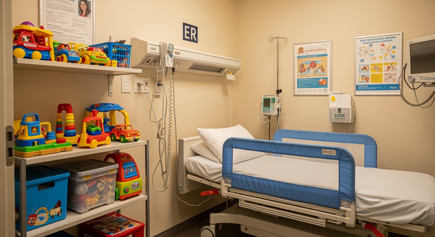 Priority ER 24/7 emergency room entrance illuminated at night in Odessa Texas