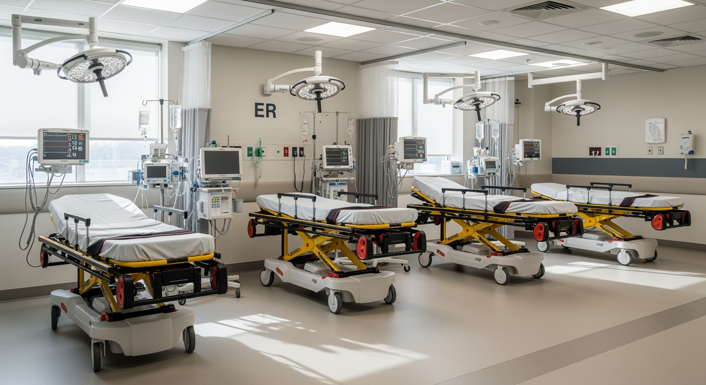 Emergency procedure room at Priority ER Odessa with advanced medical equipment