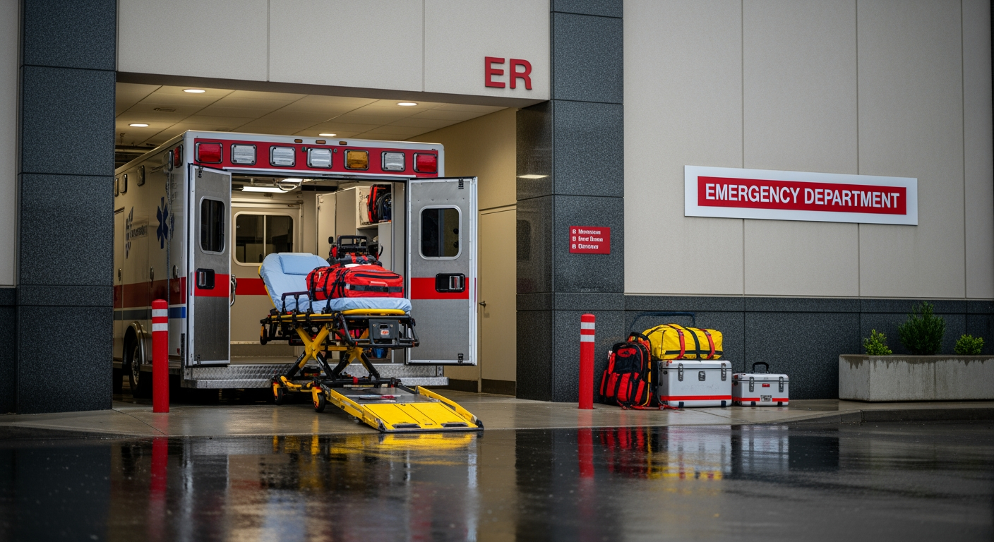 West Texas industrial worker representing injury risks requiring emergency procedures