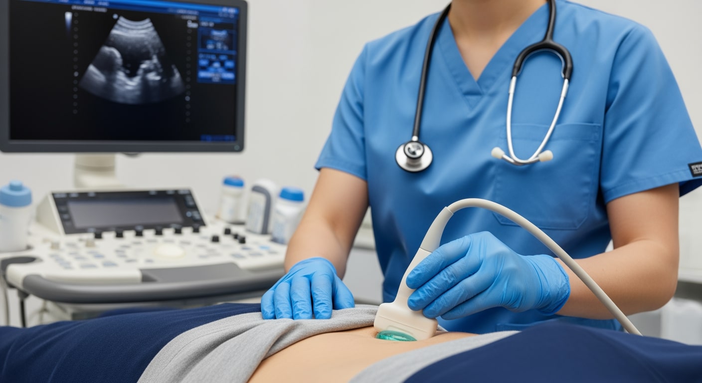 Emergency obstetric ultrasound examination at Priority ER