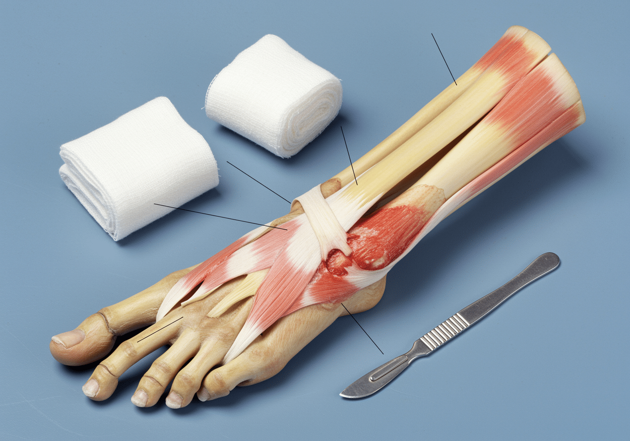 Emergency tendon and ligament injury treatment room at Priority ER Odessa with specialized equipment