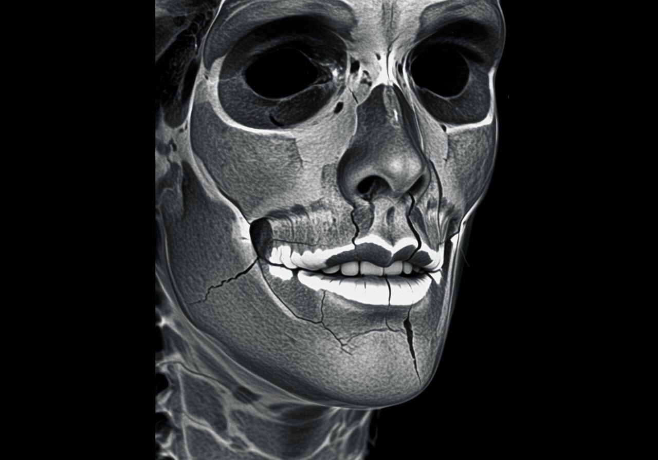 Emergency physician reviewing 3D CT bone reconstruction at Priority ER