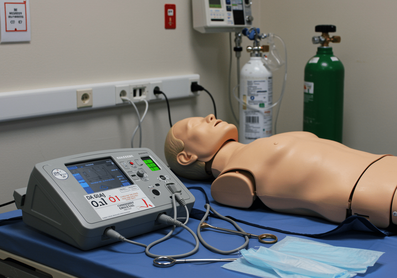 Cardiac monitoring equipment and ECG machine at Priority ER
