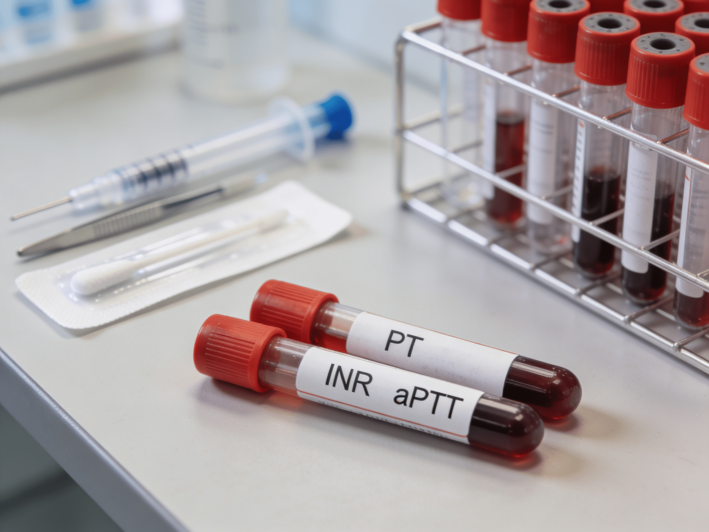 Emergency coagulation testing laboratory equipment at Priority ER Odessa with advanced PT INR aPTT analyzer