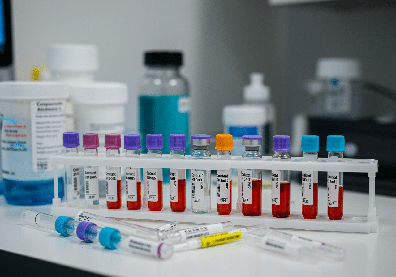 Priority ER medical team reviewing laboratory results with patient