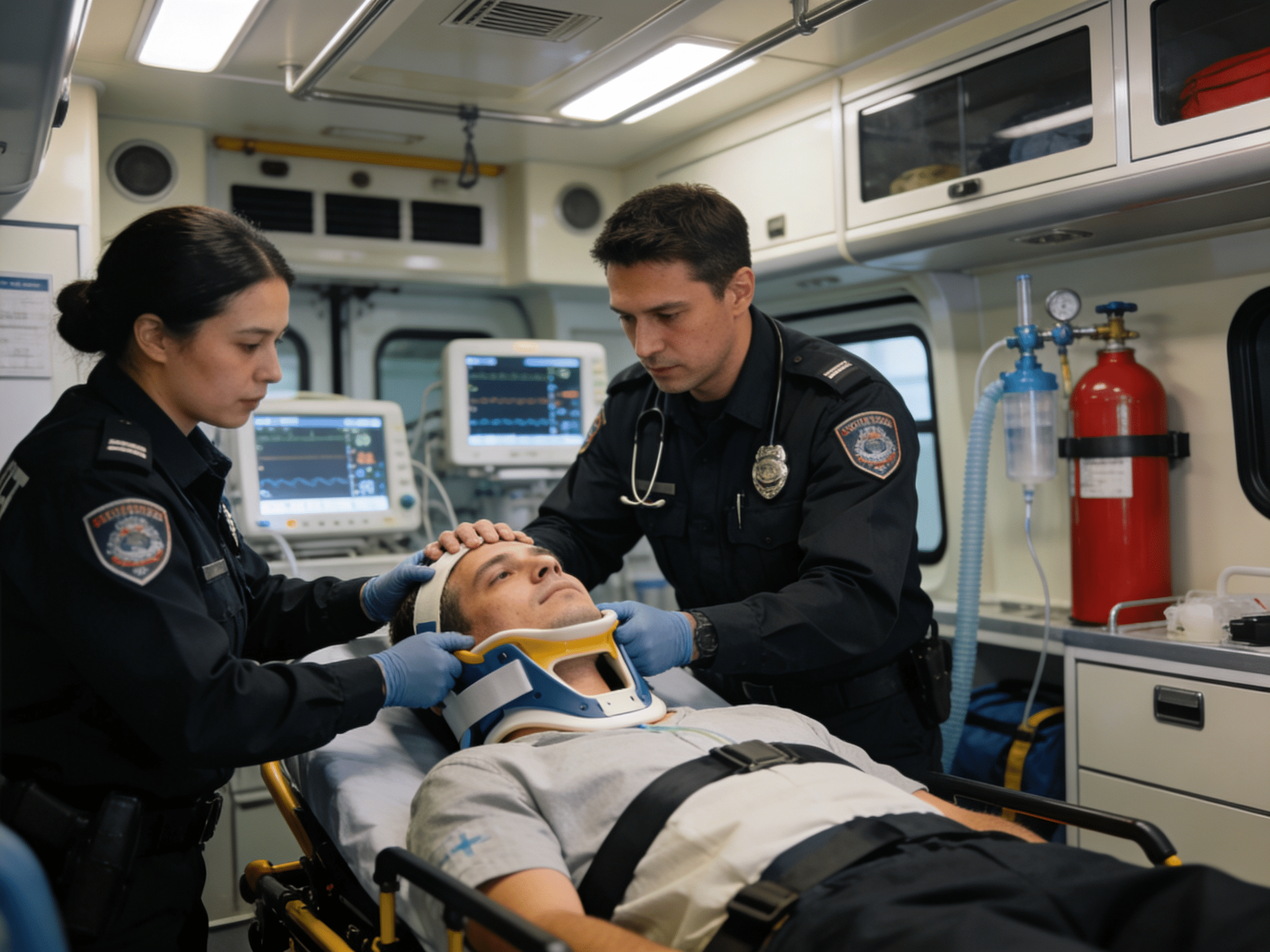 Emergency CT scan showing epidural hematoma requiring neurosurgery at Priority ER