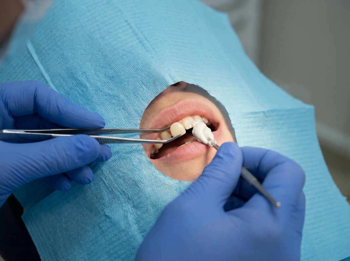 High school football player with mouthguard showing dental injury prevention