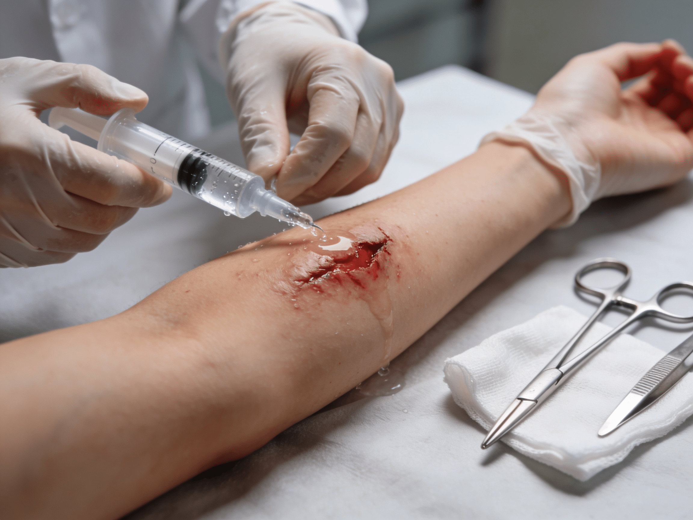 Emergency multi-layer laceration closure technique at Priority ER