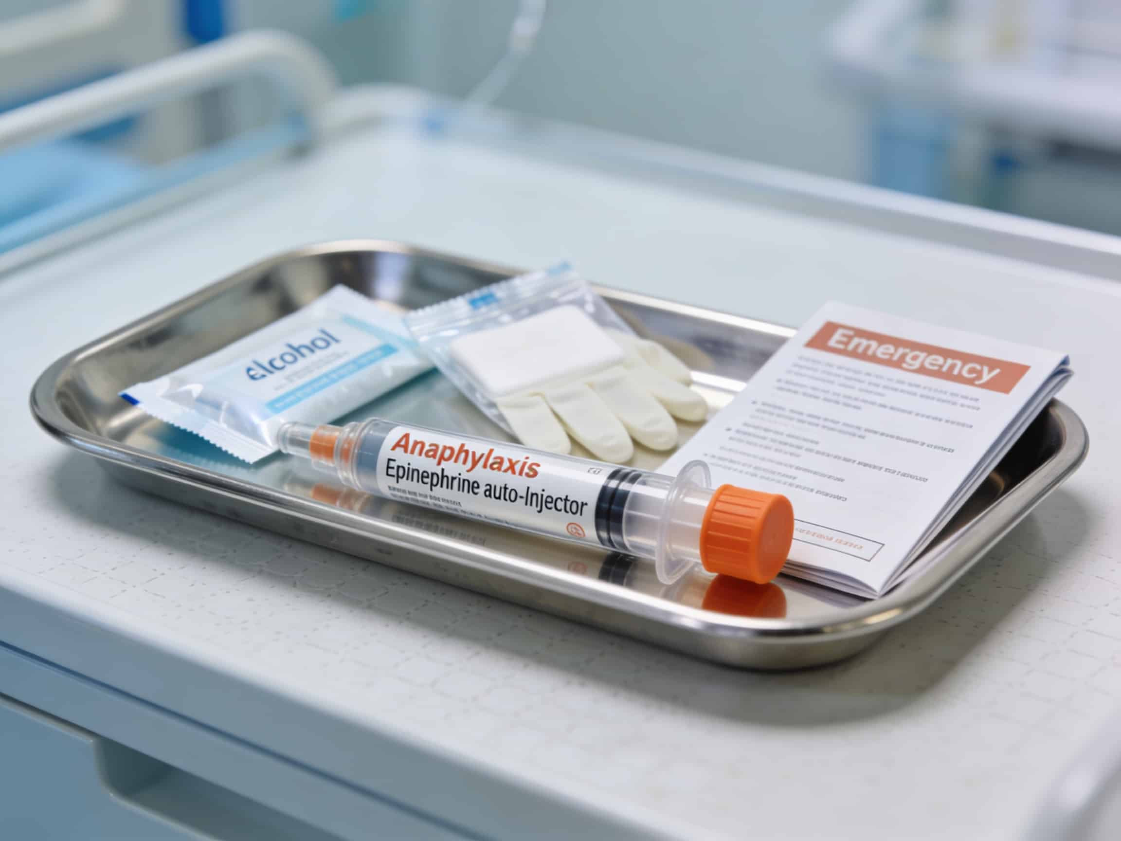 Emergency anaphylaxis treatment room at Priority ER Odessa with life-saving equipment