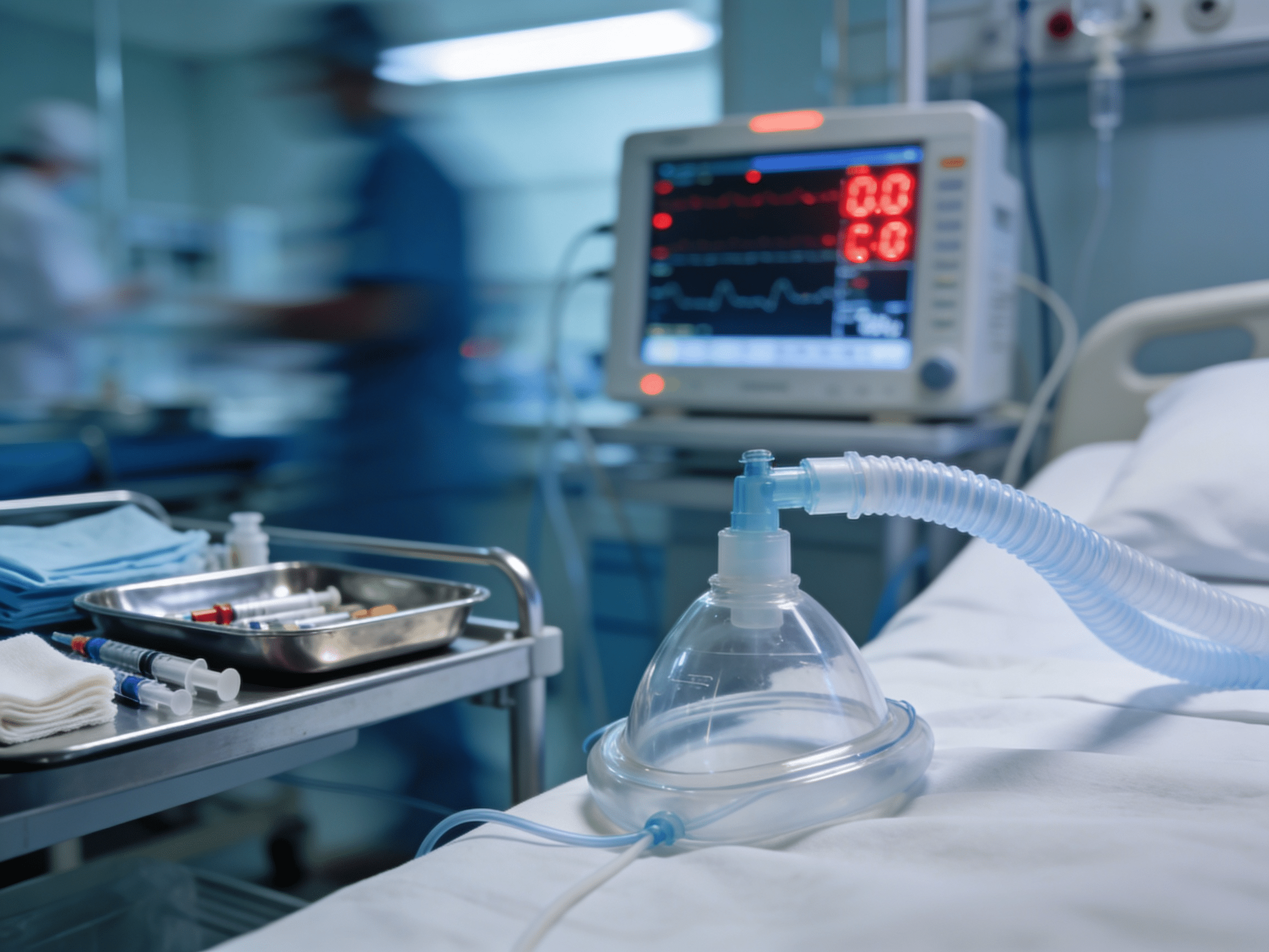 Emergency BiPAP non-invasive ventilation for respiratory distress at Priority ER