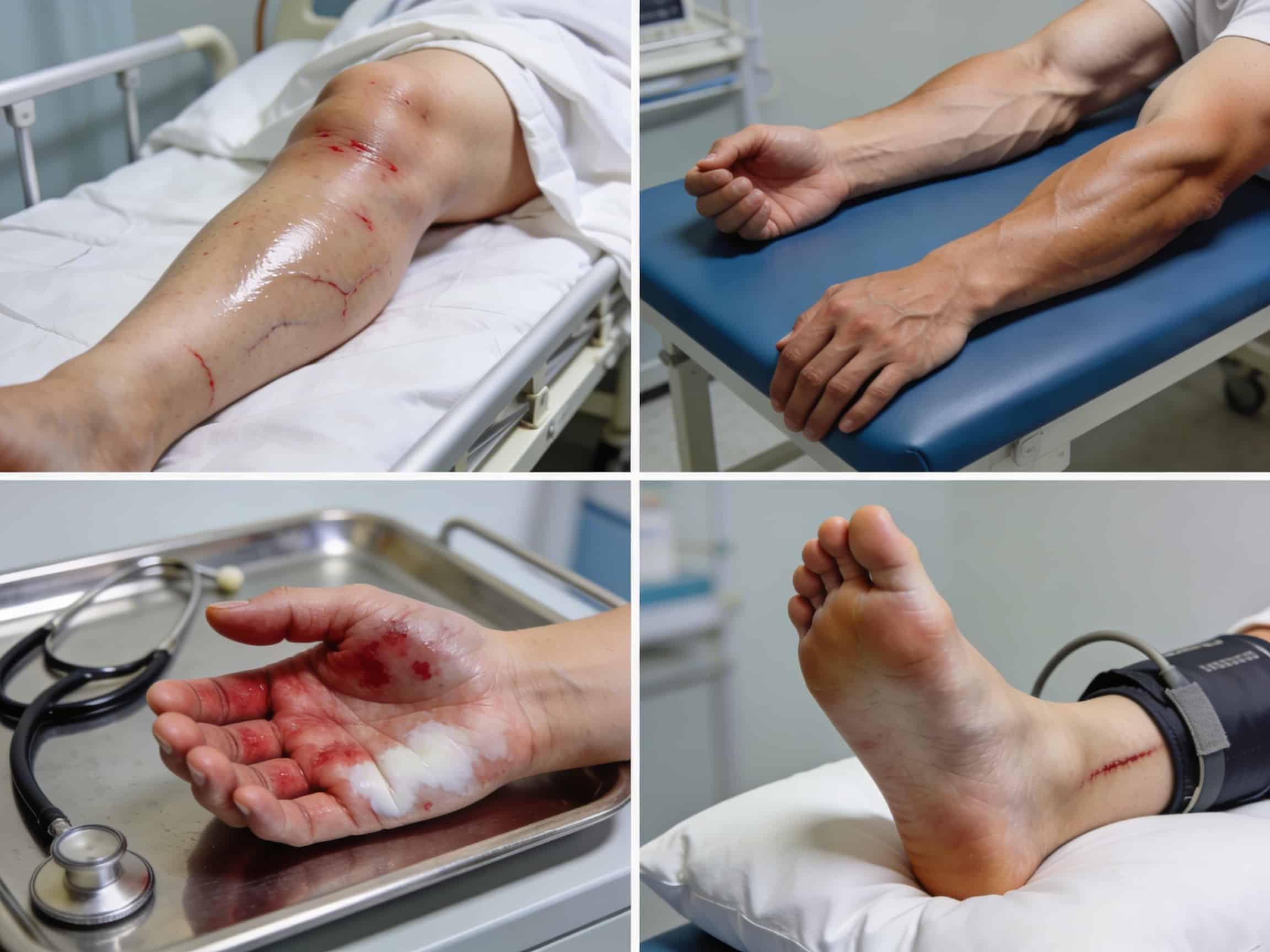 Oil field workers receiving crush injury prevention training