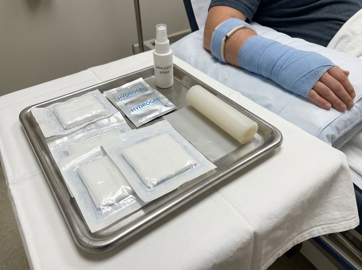 Emergency burn treatment room at Priority ER Odessa with advanced wound care equipment