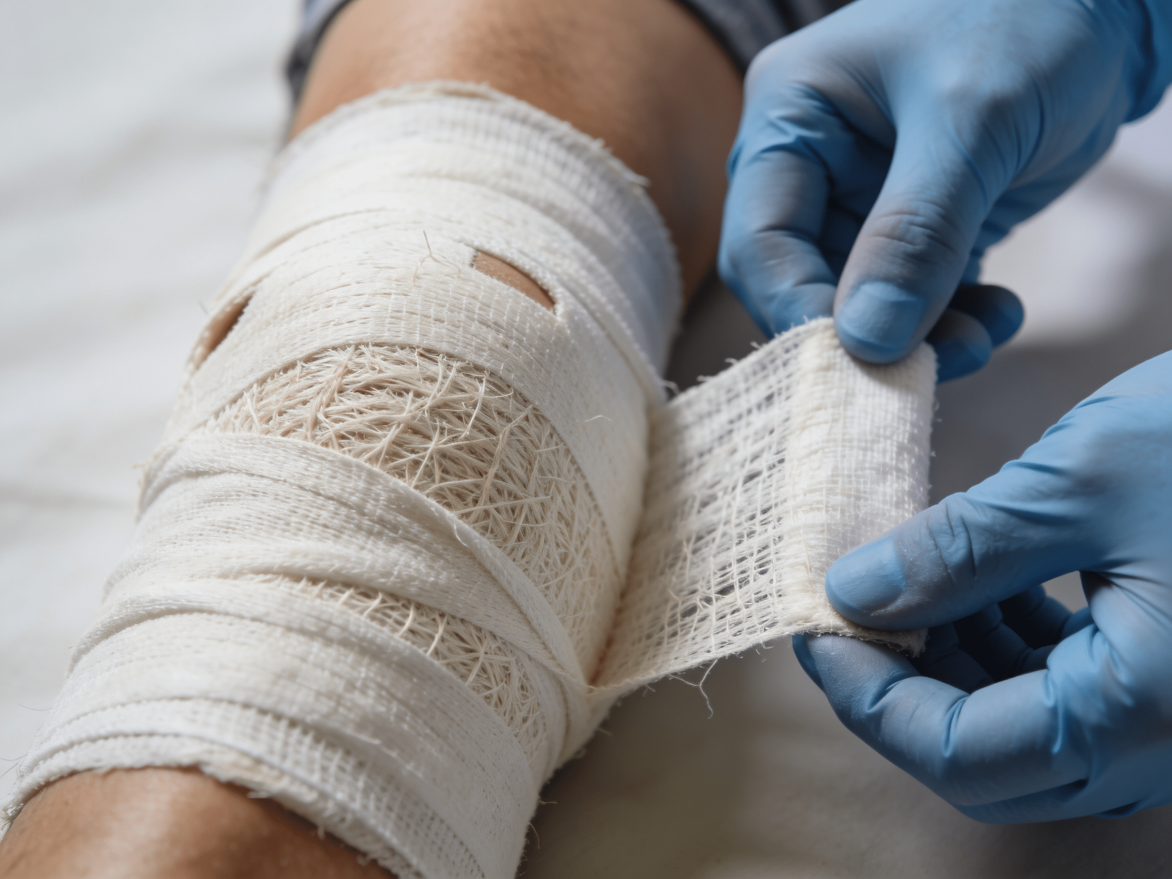 Emergency physician reviewing fracture x-ray and applying splint at Priority ER