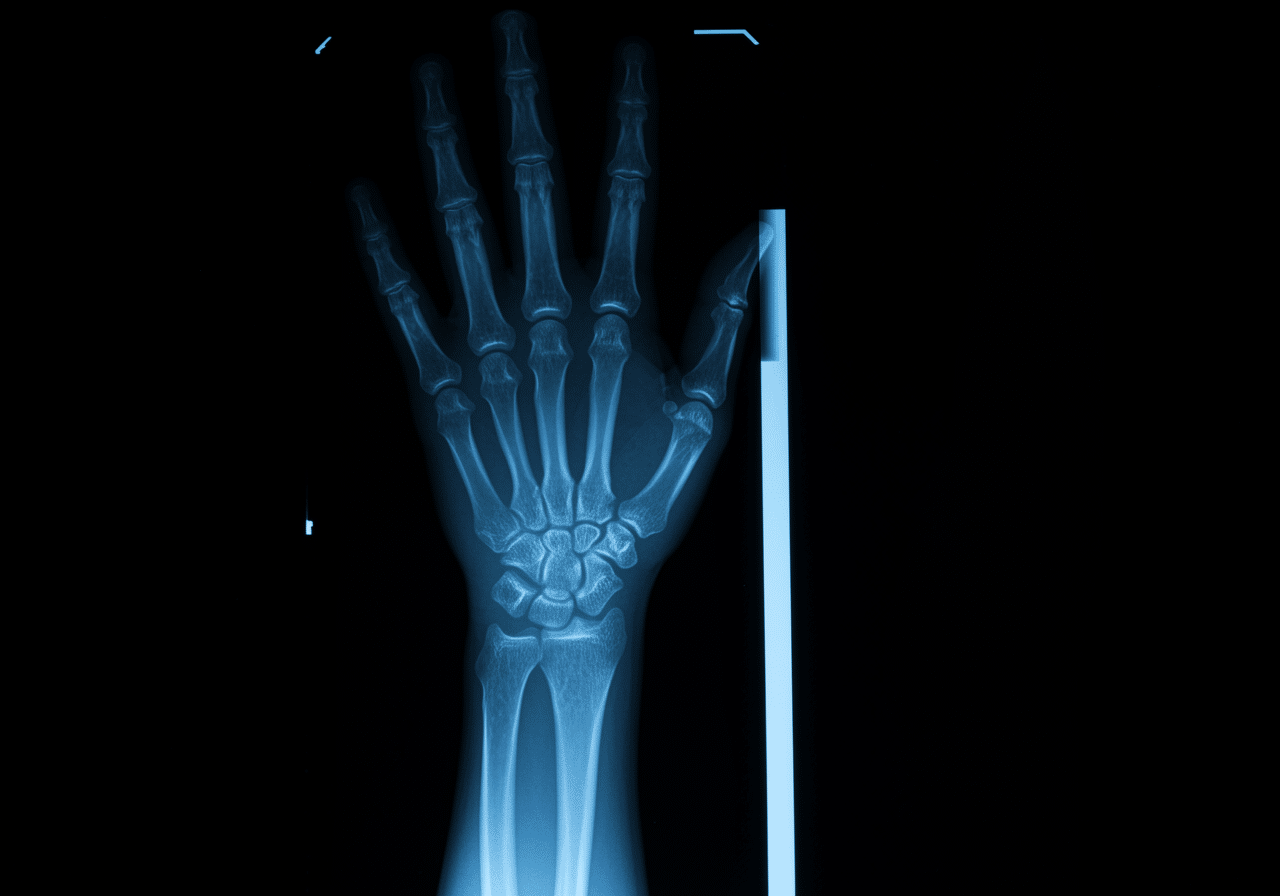 Emergency physician applying specialized hand splint at Priority ER
