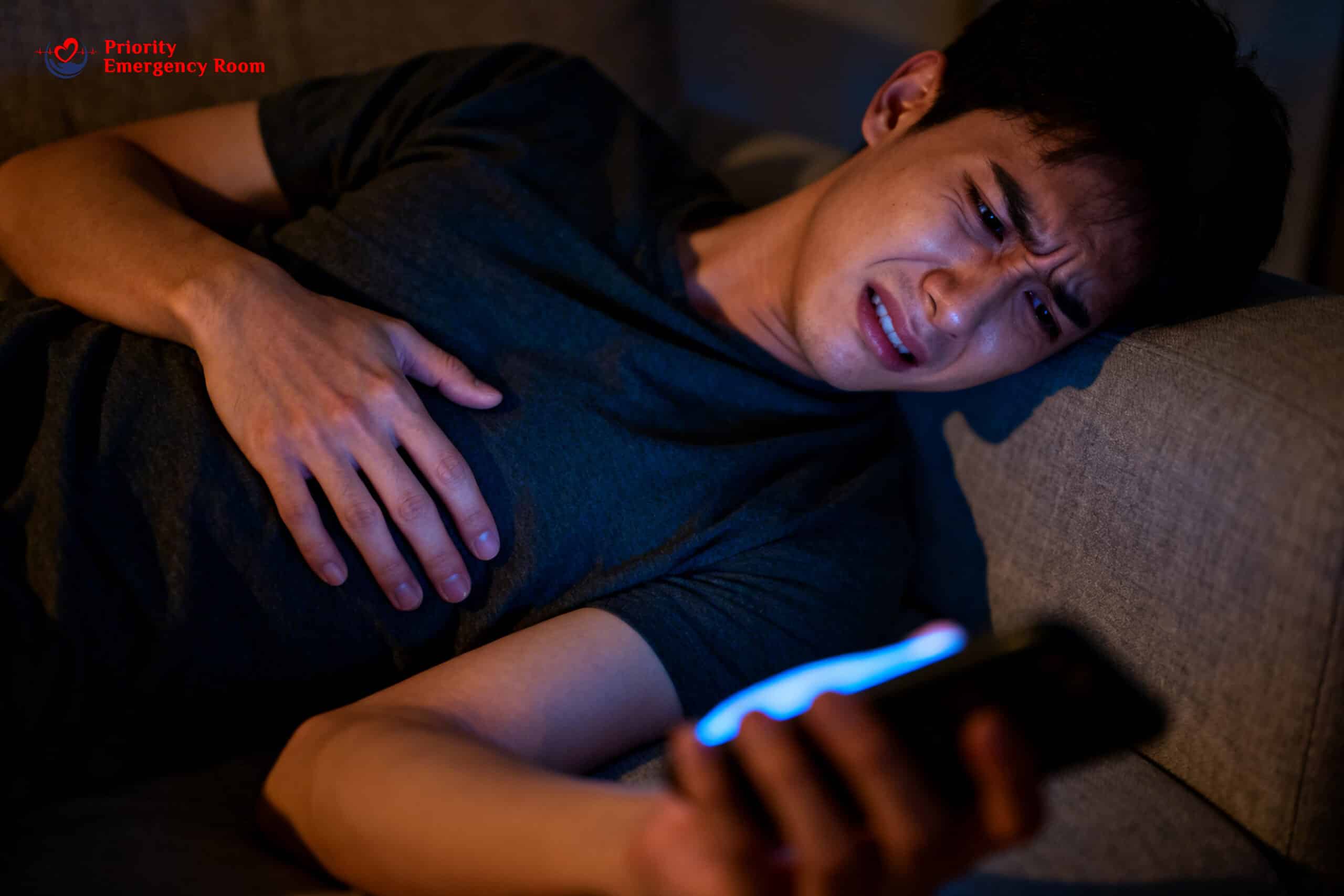 Severe sudden stomach pain