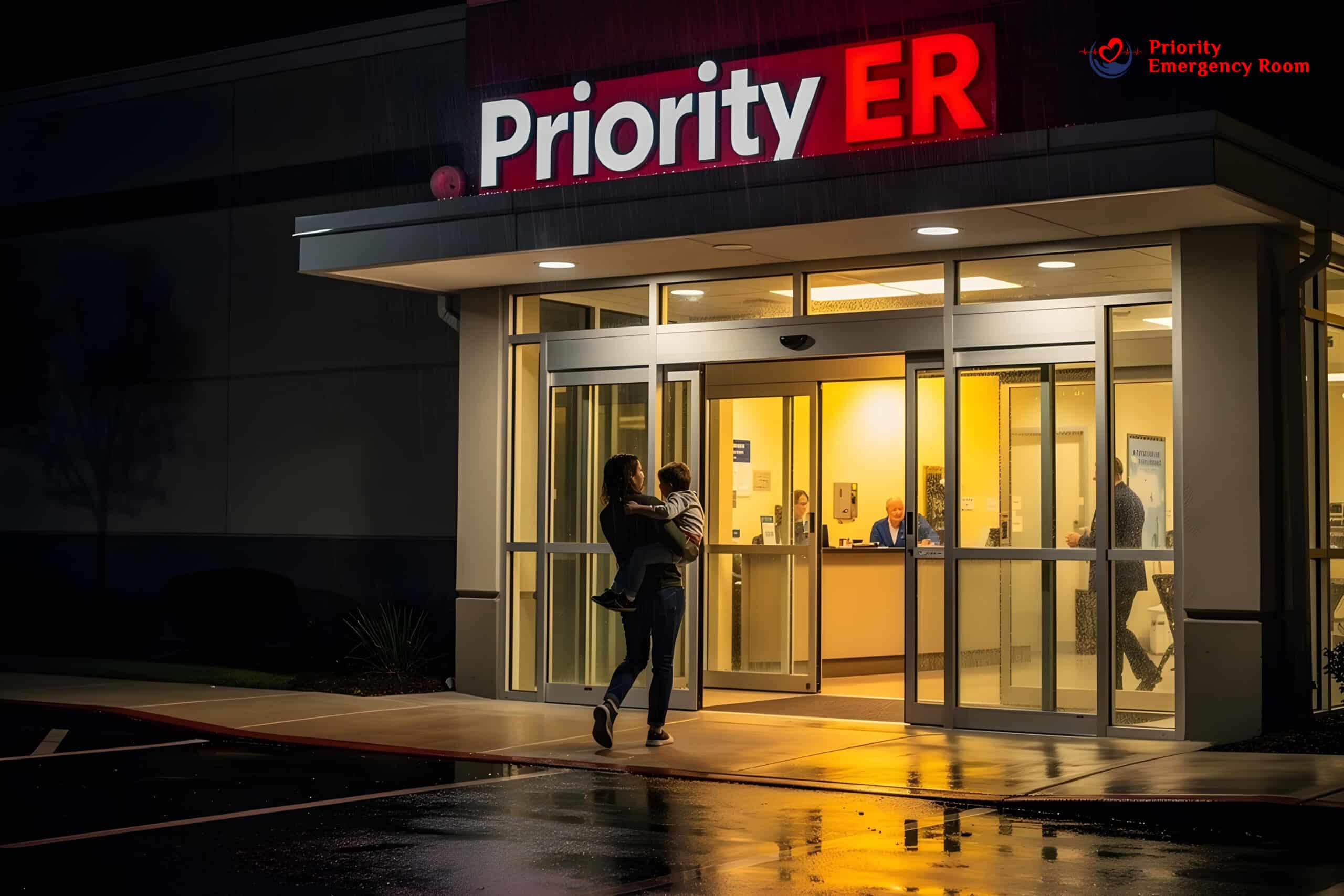 Child with high fever requiring stand alone emergency room care