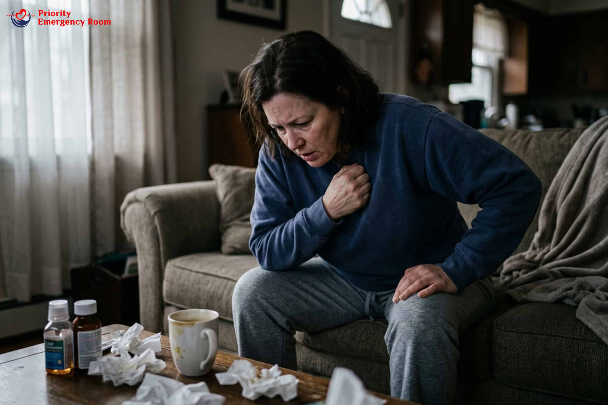 Severe breathing difficulty