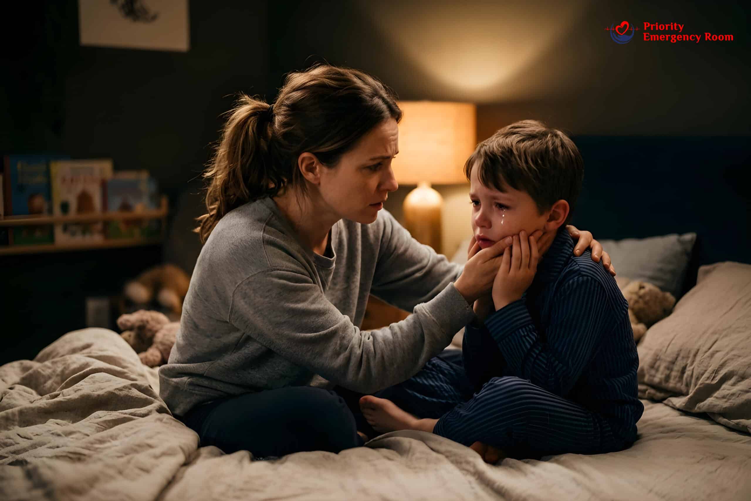 Severe dehydration signs in children