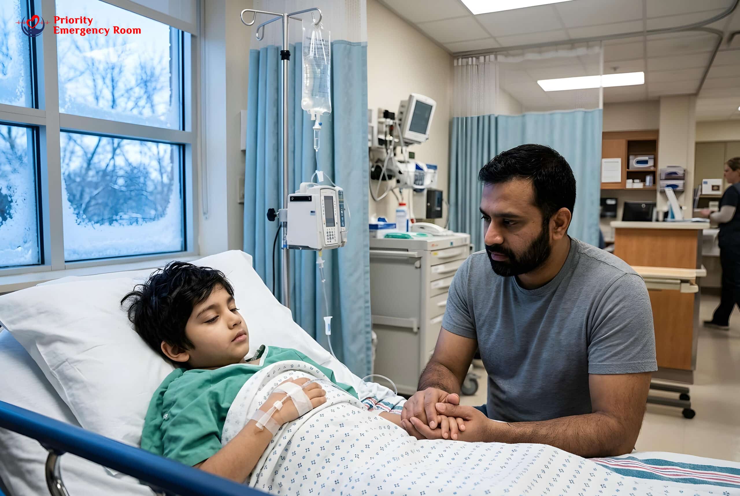 Infant with rectal bleeding requiring emergency care