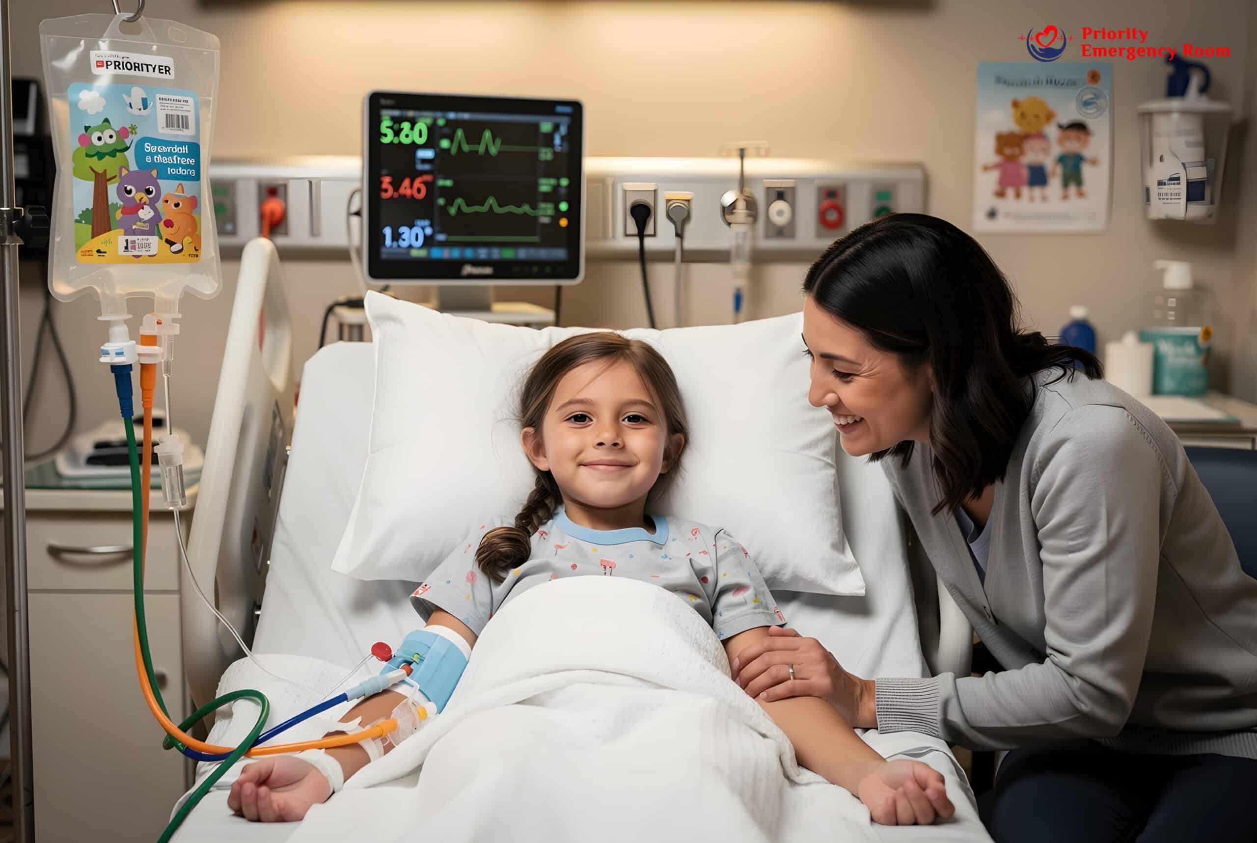 Lethargic child needing immediate IV fluids