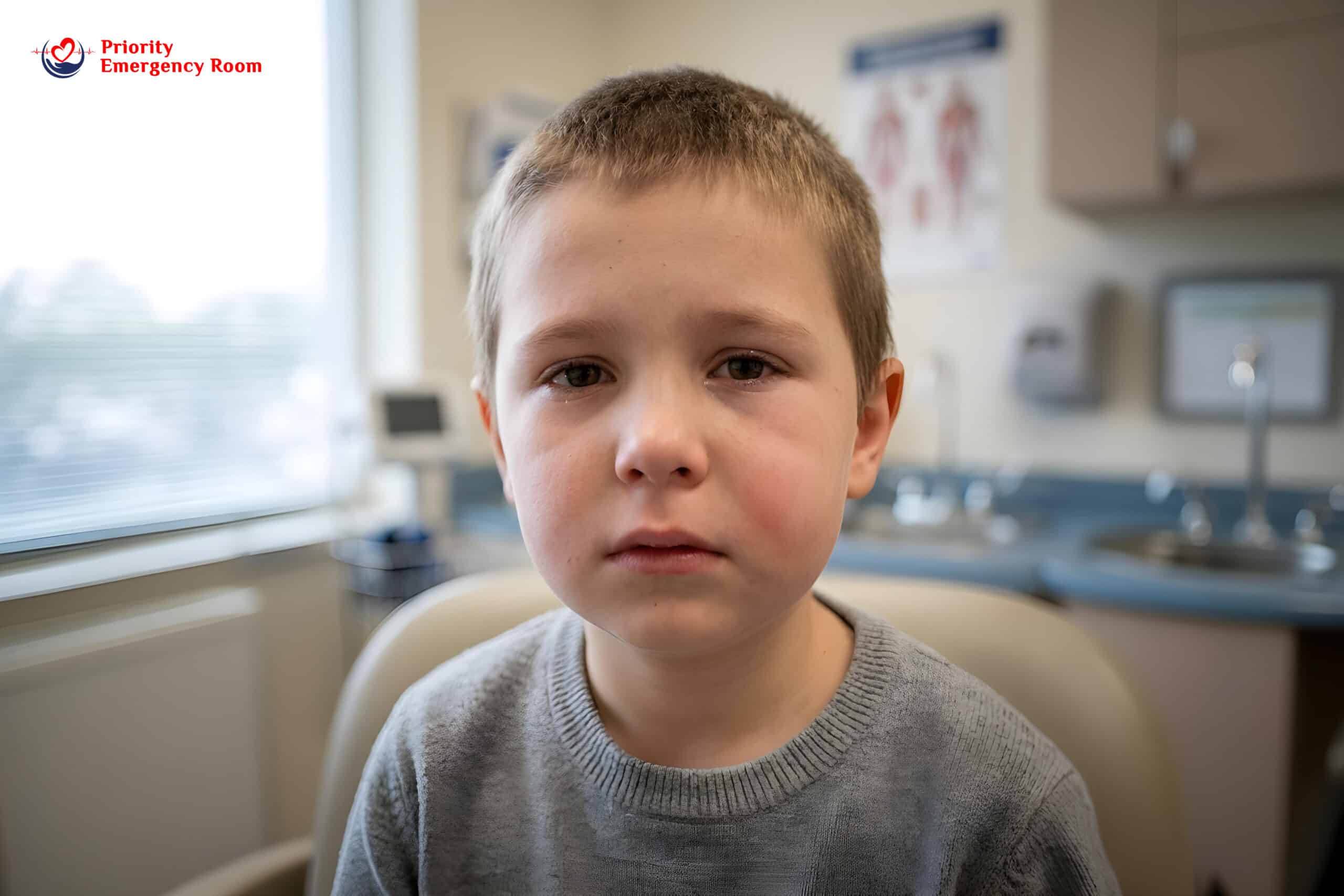 Head injury examination in child