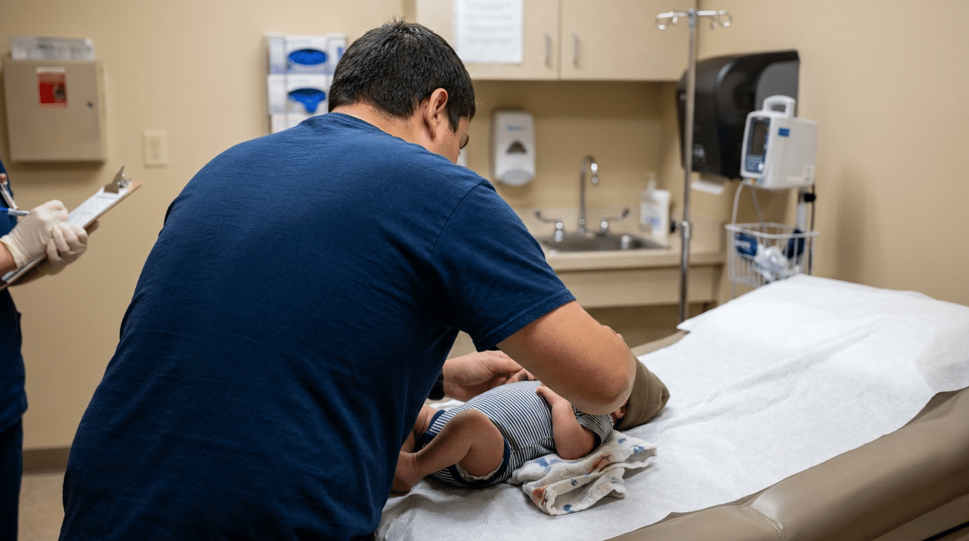 Severe dehydration signs in children
