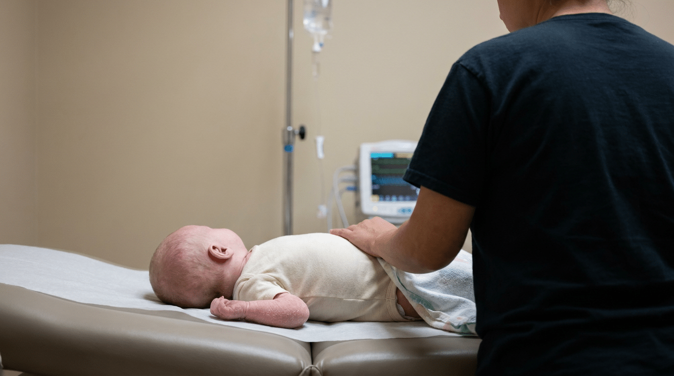 Severe dehydration signs in children