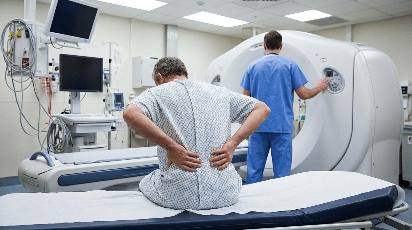 Child with severe right lower abdominal pain possible appendicitis