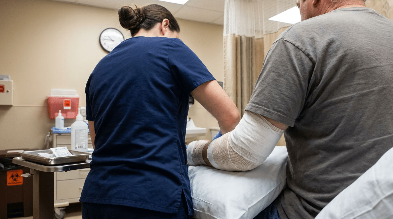 Bite to face hands or joints emergency