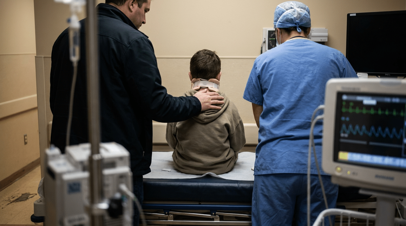 Child with fever from dental infection - thermometer showing high temperature