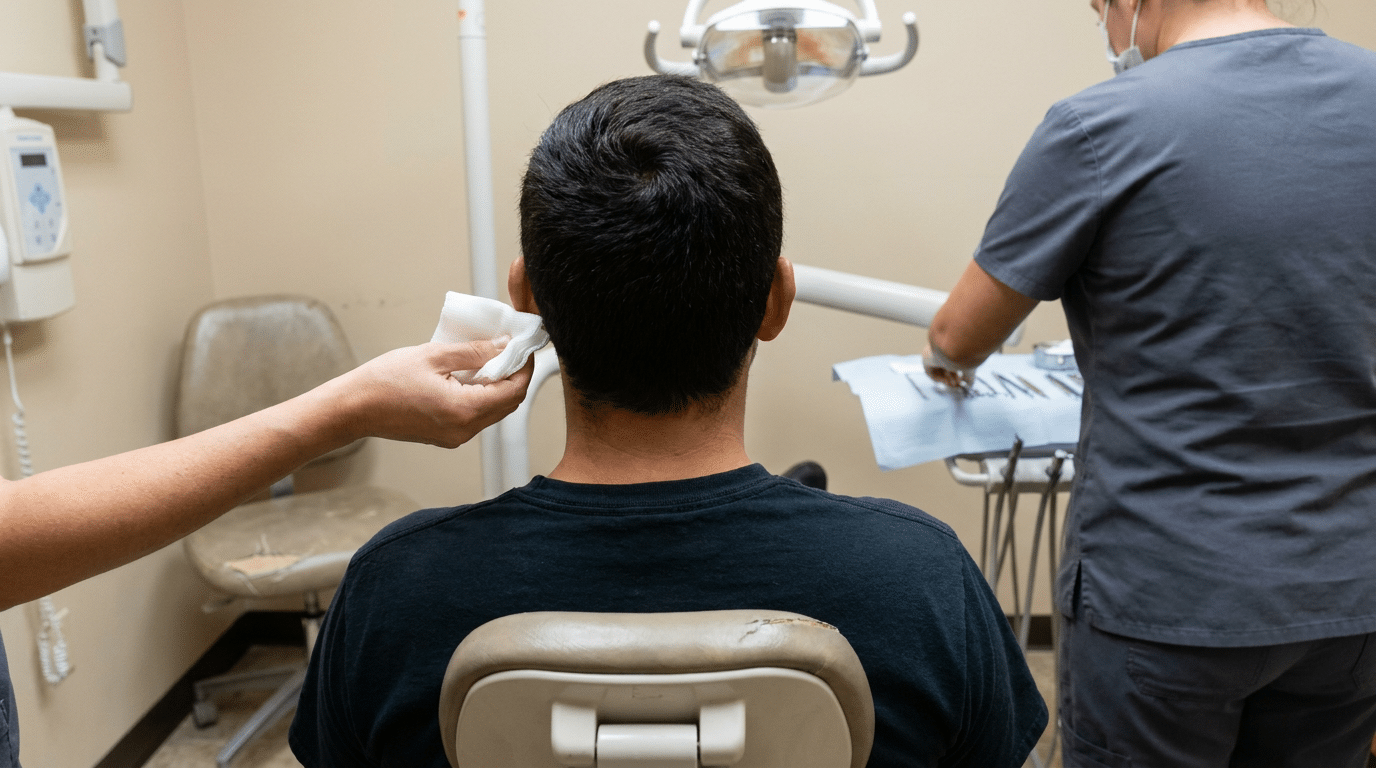 Knocked-out tooth dental trauma emergency