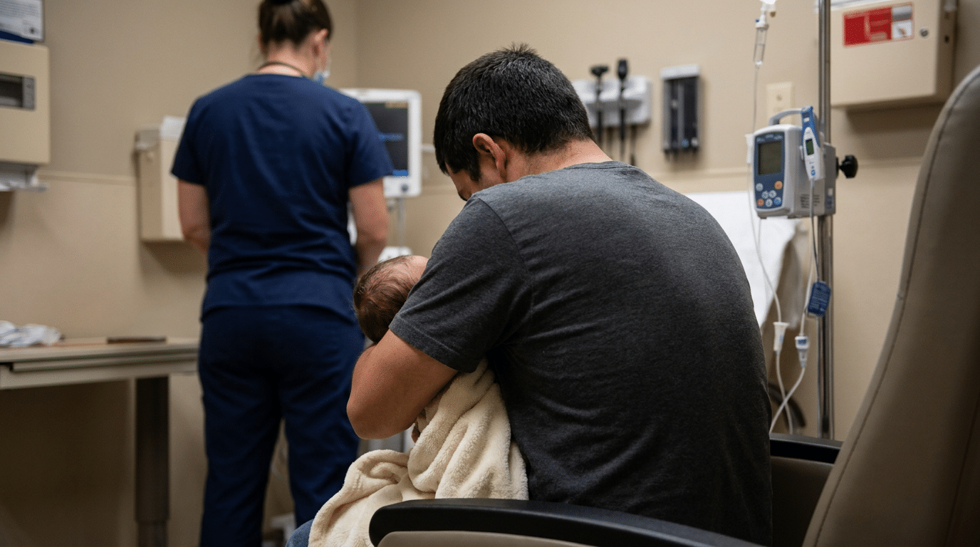 Severe dehydration signs in children