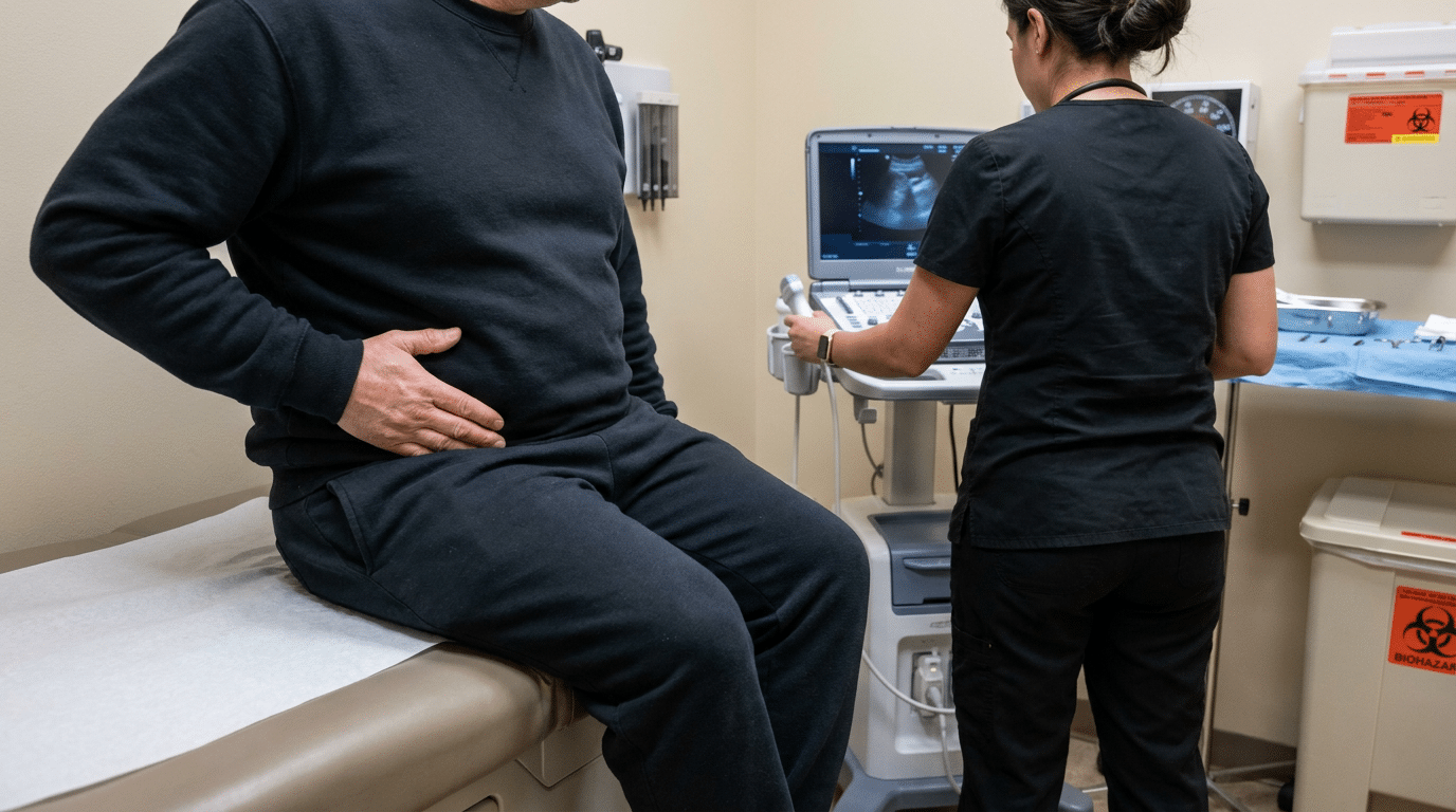 Severe pelvic pain emergency requiring immediate care