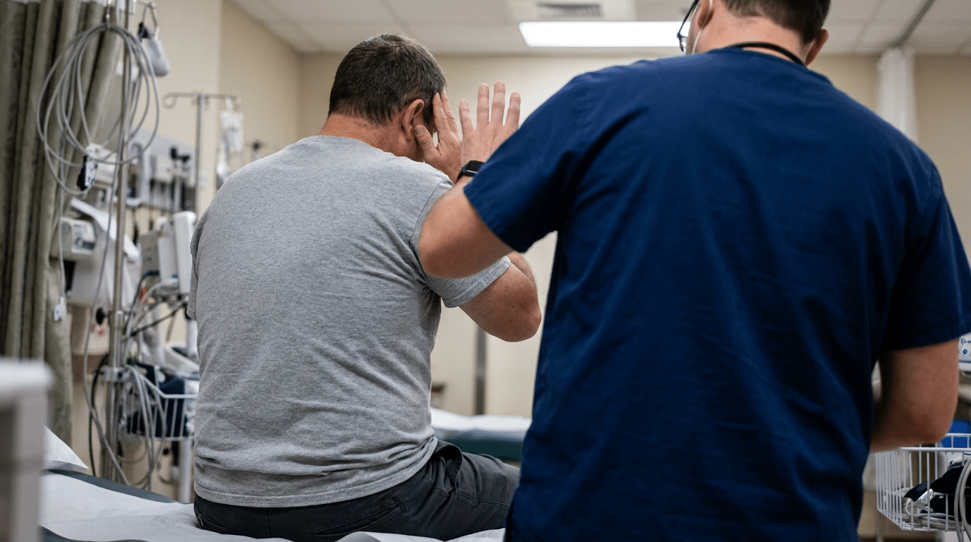 Head injury examination in child