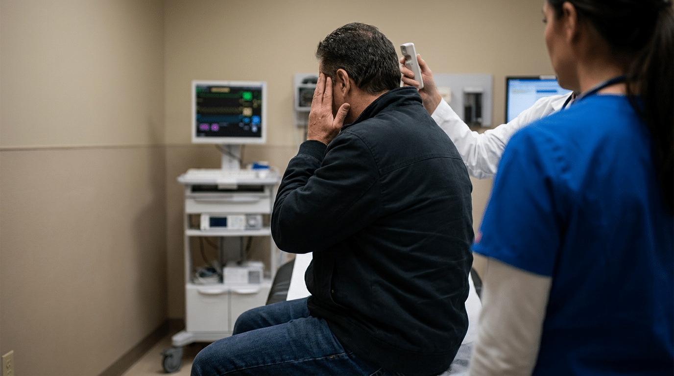 Head injury examination in child