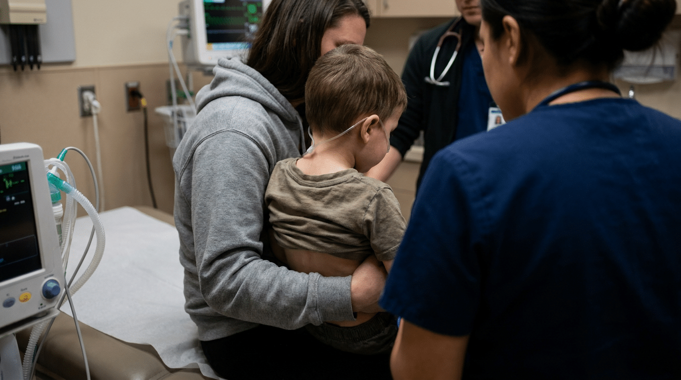 Severe dehydration signs in children