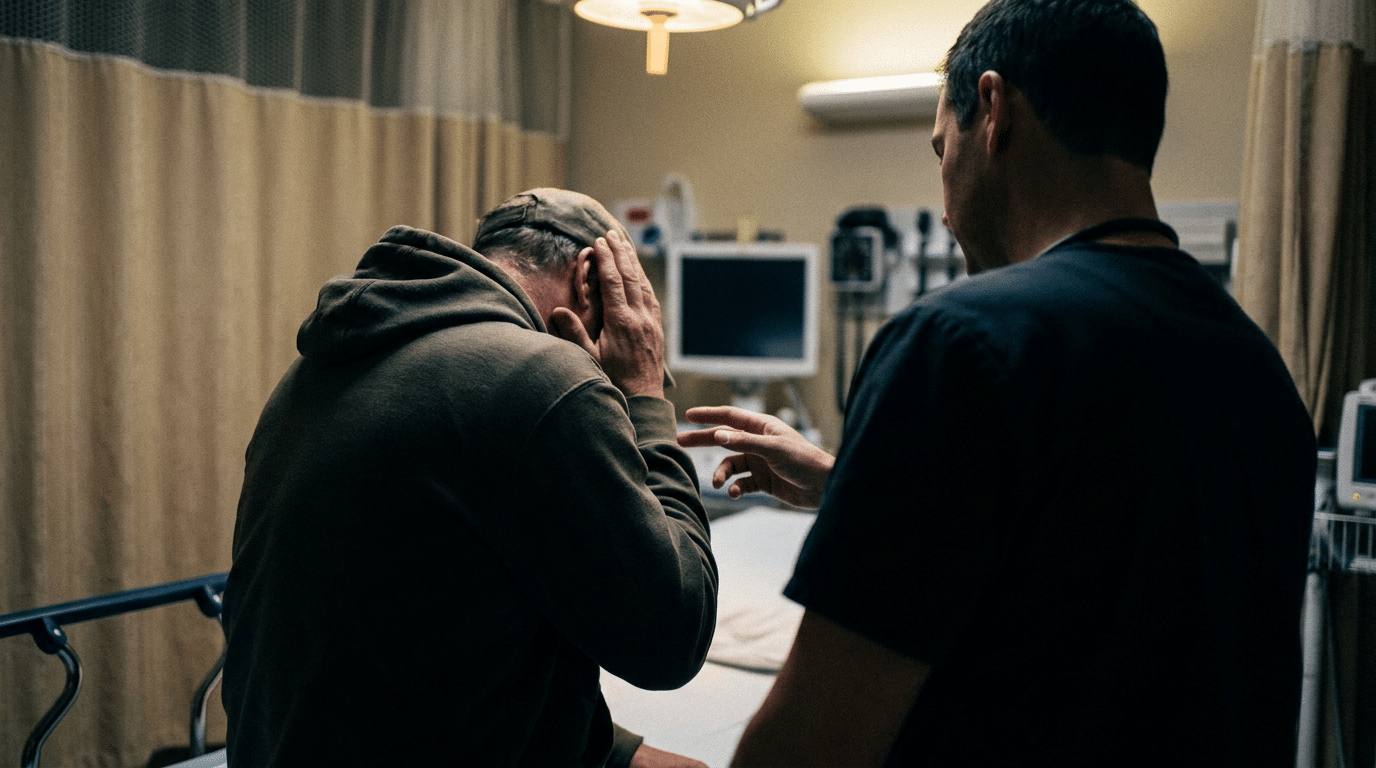 Head injury examination in child